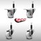 Service Caster 3'' SS Nylon Swivel 1'' Expanding Stem Caster Set 2 Total Lock Brakes, 4PK SCC-SSEXTTL20S314-NYS-2-S-2-1 - alternate 5